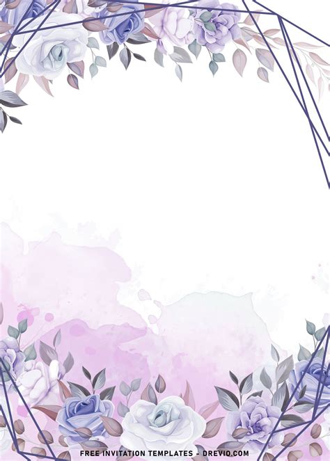 floral invitation background|Floral Birthday Invitations templates .